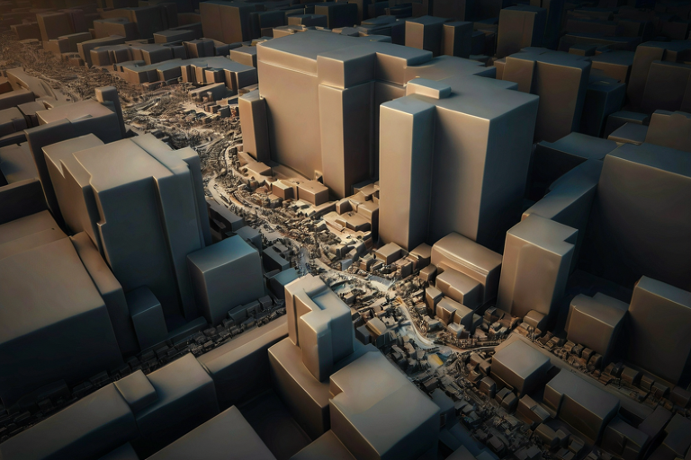 Conceptual illustration showing a shift from rigid new construction to a flowing volume of secondary housing transactions.