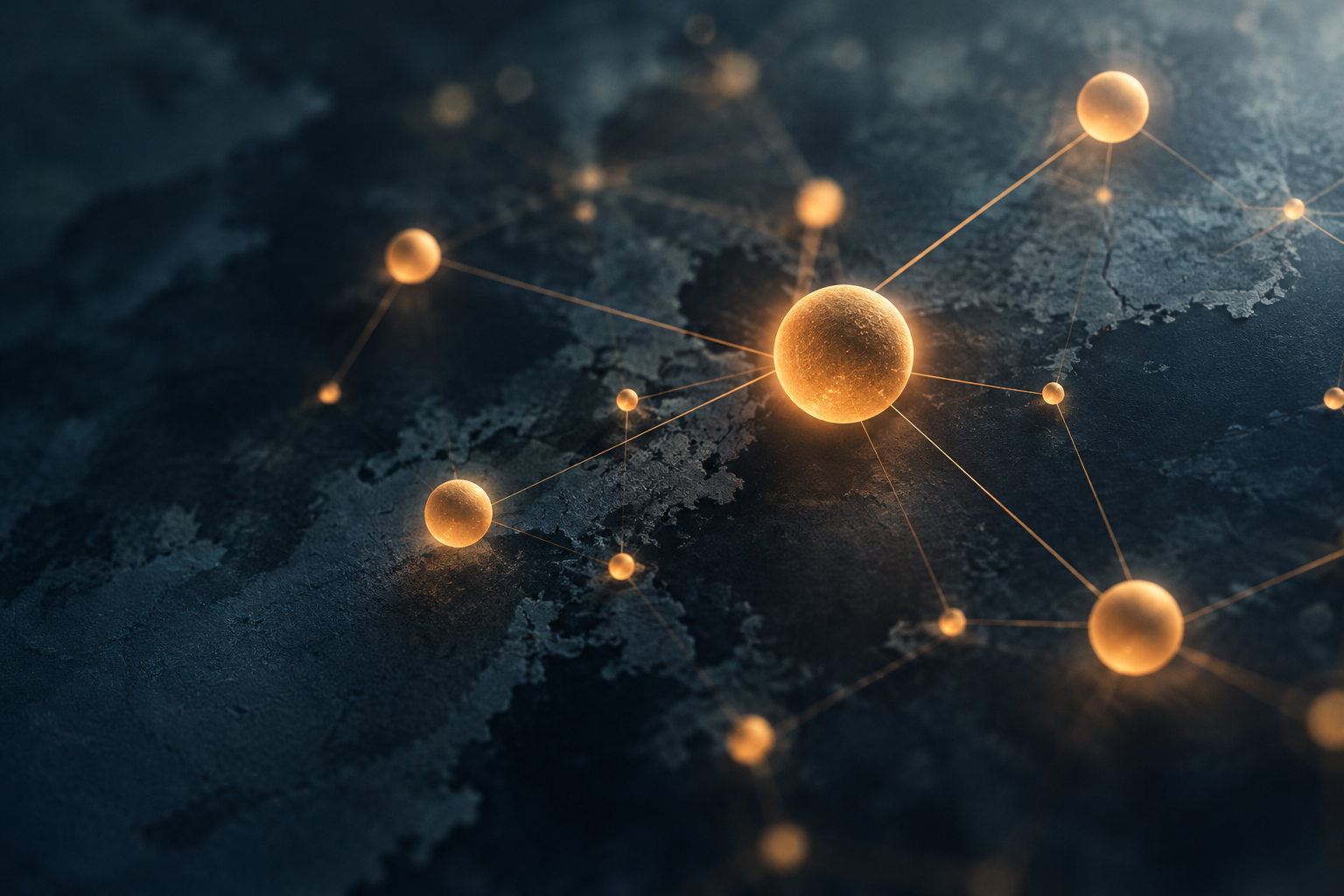 Abstract editorial illustration symbolizing the tracking of health data points.