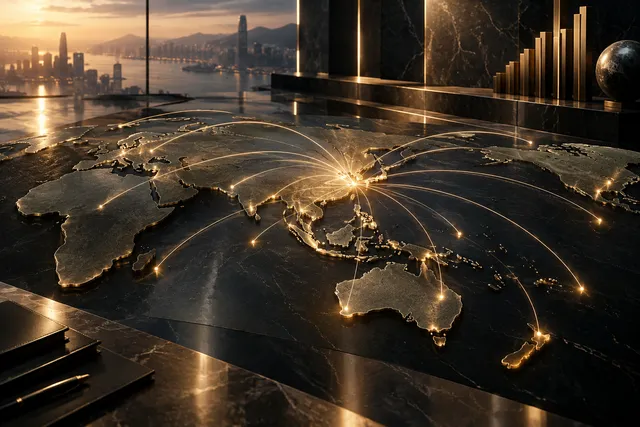 Abstract illustration symbolizing increased investment activity across the Asia-Pacific property markets.