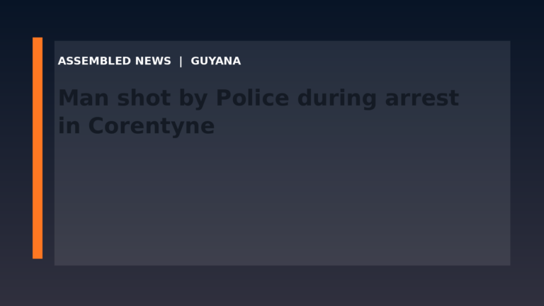 Draft: Man shot by Police during arrest in Corentyne