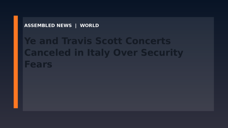 Draft: Ye and Travis Scott Concerts Canceled in Italy Over Security Fears