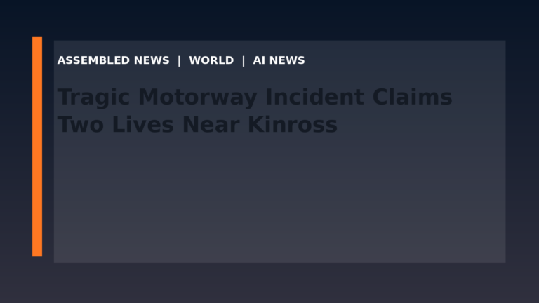 Tragic Motorway Incident Claims Two Lives Near Kinross