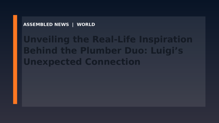 Unveiling the Real-Life Inspiration Behind the Plumber Duo: Luigi’s Unexpected Connection