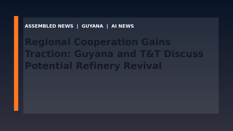 Regional Cooperation Gains Traction: Guyana and T&T Discuss Potential Refinery Revival