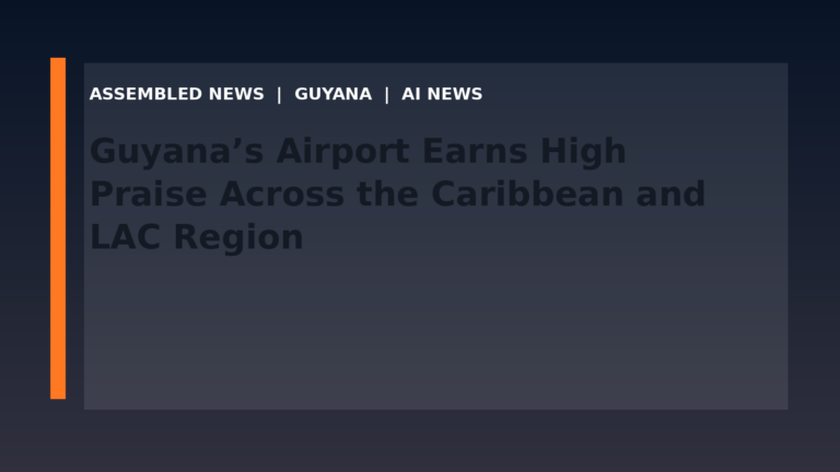 Guyana’s Airport Earns High Praise Across the Caribbean and LAC Region