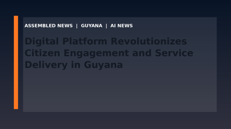 Digital Platform Revolutionizes Citizen Engagement and Service Delivery in Guyana