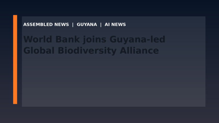 World Bank joins Guyana-led Global Biodiversity Alliance