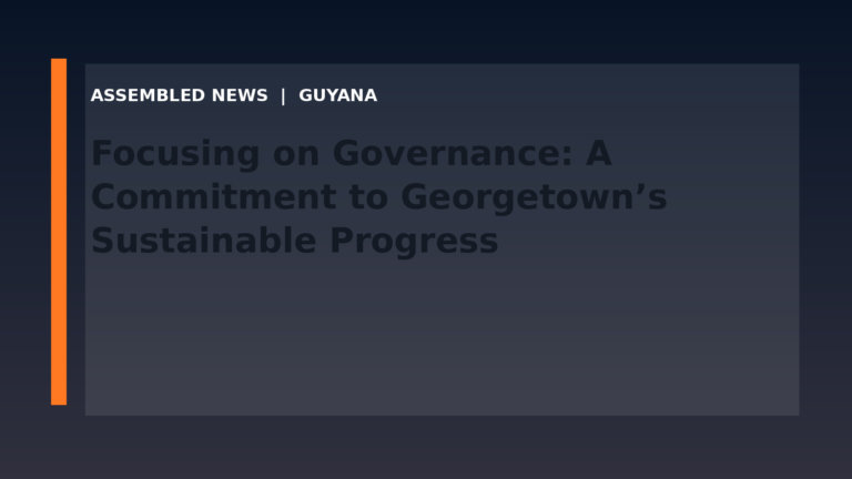 Focusing on Governance: A Commitment to Georgetown’s Sustainable Progress