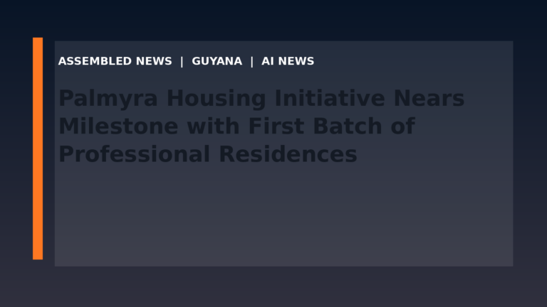 Palmyra Housing Initiative Nears Milestone with First Batch of Professional Residences