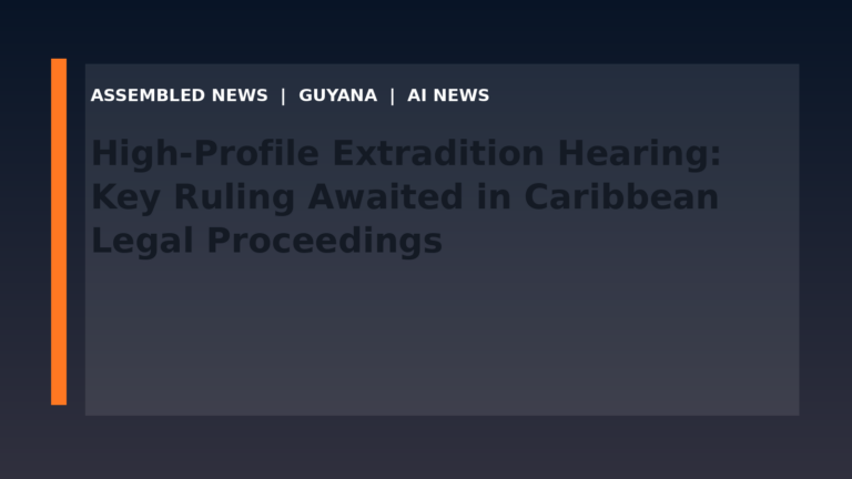 High-Profile Extradition Hearing: Key Ruling Awaited in Caribbean Legal Proceedings