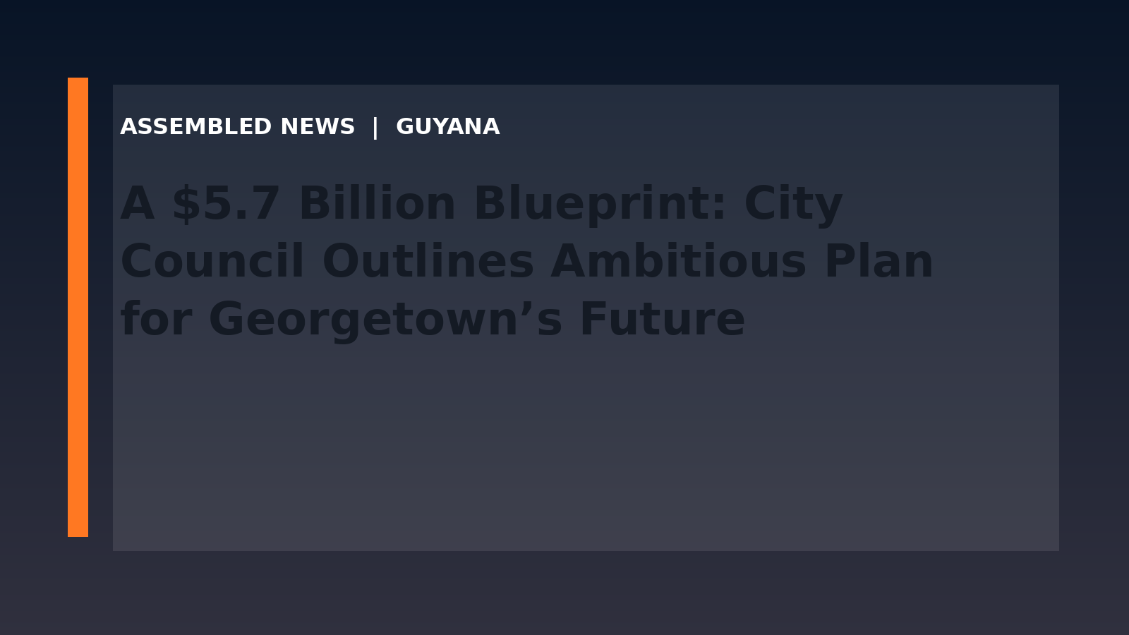A $5.7 Billion Blueprint: City Council Outlines Ambitious Plan for Georgetown’s Future