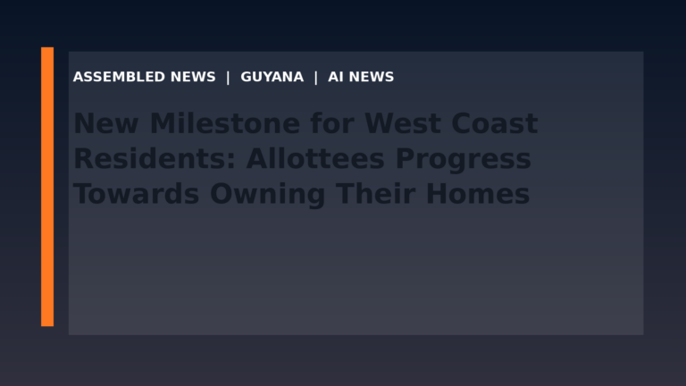 New Milestone for West Coast Residents: Allottees Progress Towards Owning Their Homes