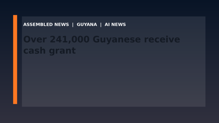 Over 241,000 Guyanese receive cash grant