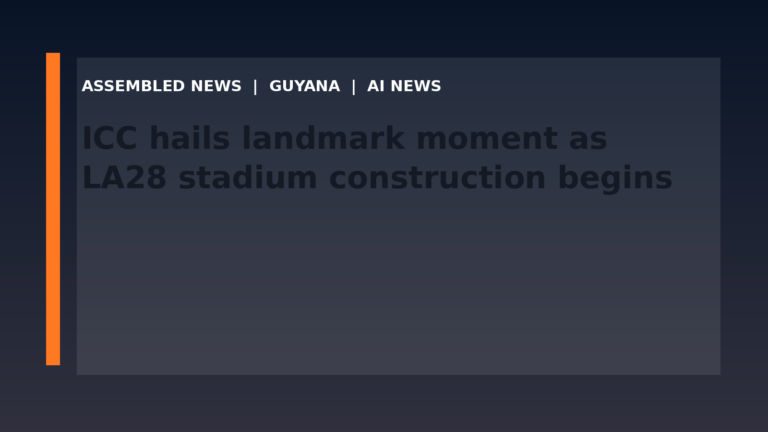 ICC hails landmark moment as LA28 stadium construction begins