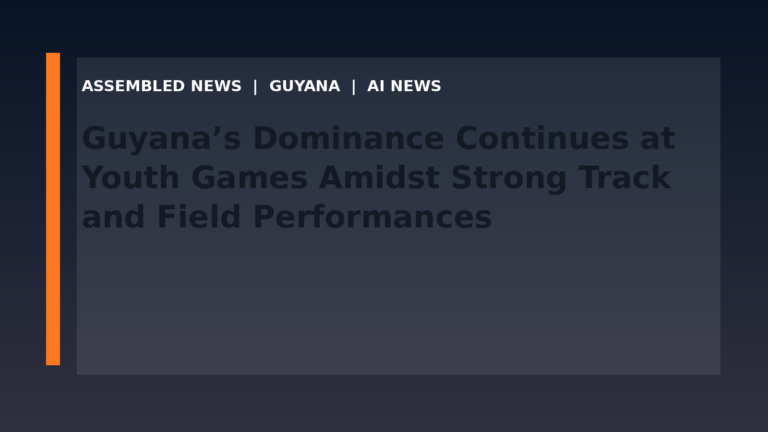 Guyana’s Dominance Continues at Youth Games Amidst Strong Track and Field Performances