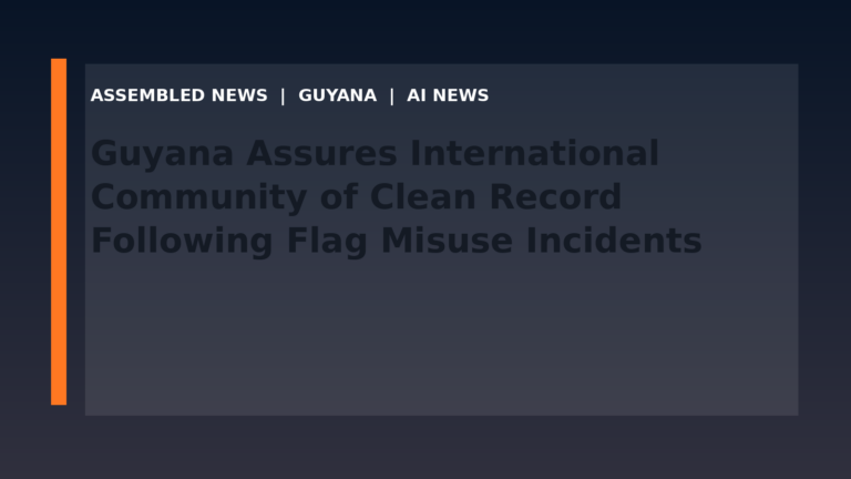 Guyana Assures International Community of Clean Record Following Flag Misuse Incidents