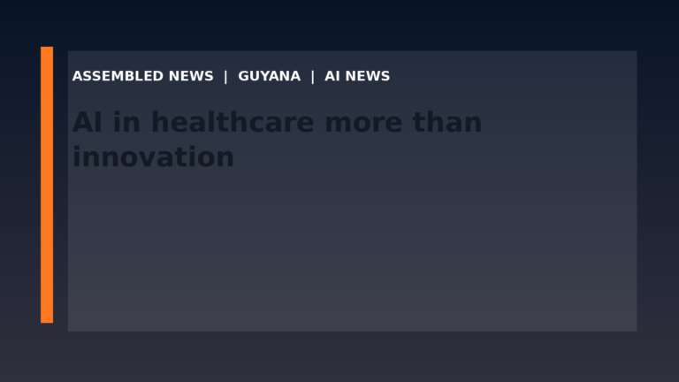 AI in healthcare more than innovation