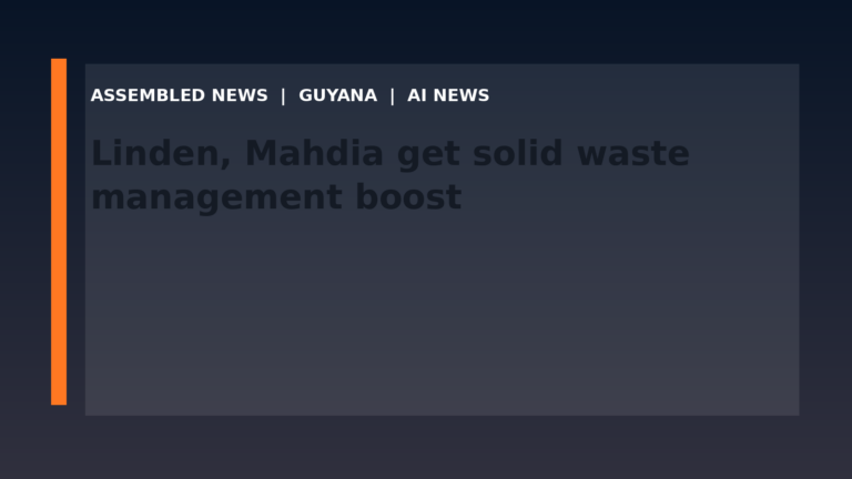 Linden, Mahdia get solid waste management boost