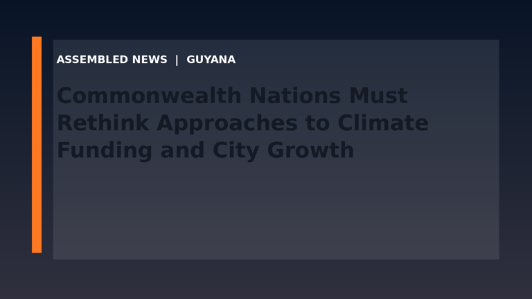 Commonwealth Nations Must Rethink Approaches to Climate Funding and City Growth