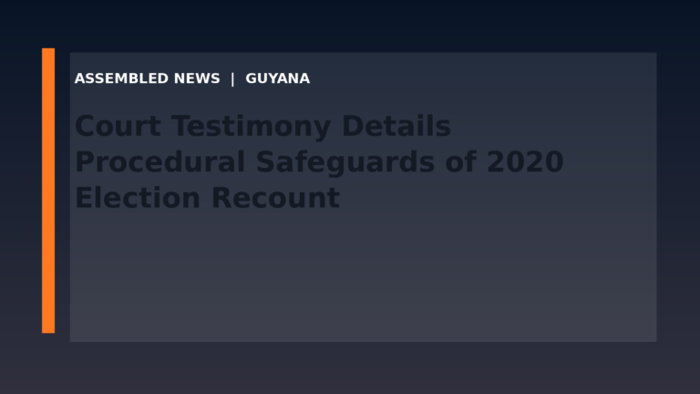 Court Testimony Details Procedural Safeguards of 2020 Election Recount