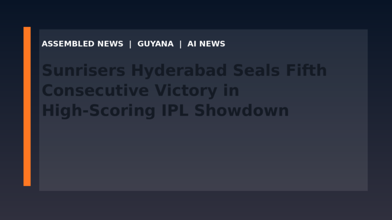 Sunrisers Hyderabad Seals Fifth Consecutive Victory in High-Scoring IPL Showdown
