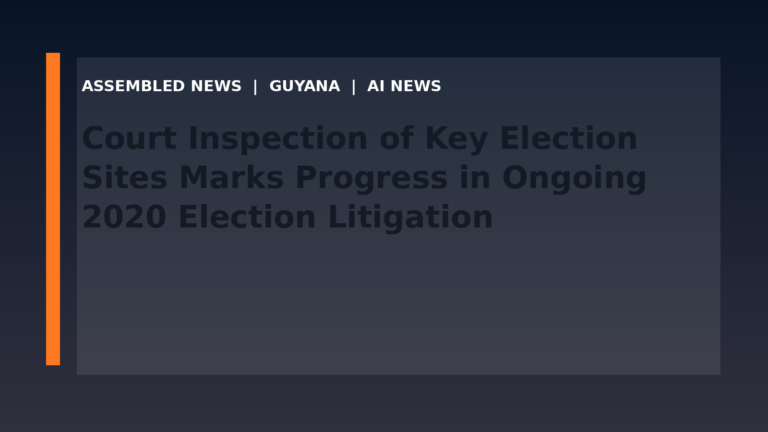 Court Inspection of Key Election Sites Marks Progress in Ongoing 2020 Election Litigation