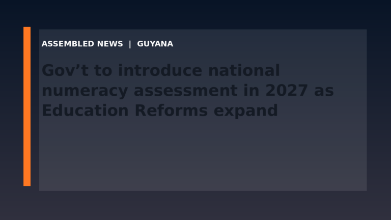 Gov’t to introduce national numeracy assessment in 2027 as Education Reforms expand