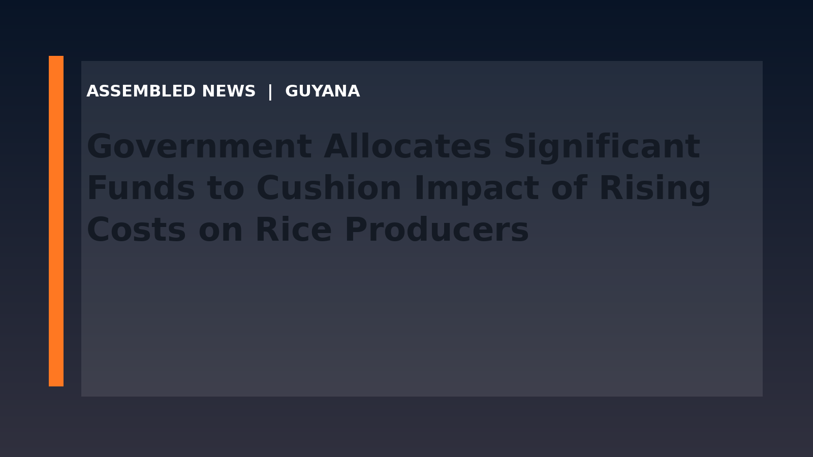 Government Allocates Significant Funds to Cushion Impact of Rising Costs on Rice Producers