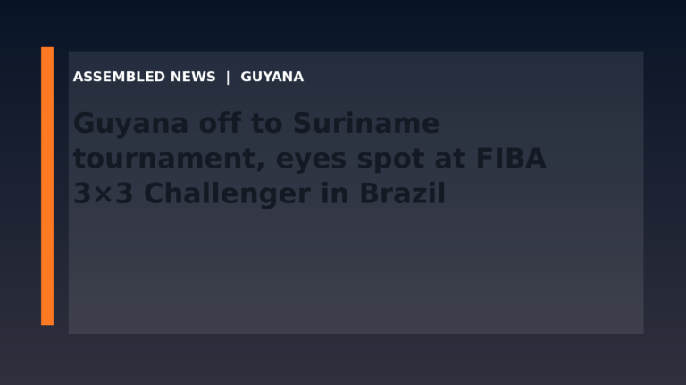 Guyana off to Suriname tournament, eyes spot at FIBA 3×3 Challenger in Brazil