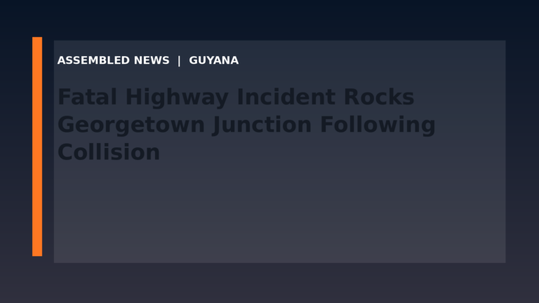Fatal Highway Incident Rocks Georgetown Junction Following Collision