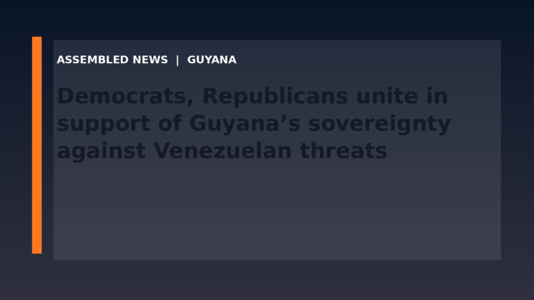Democrats, Republicans unite in support of Guyana’s sovereignty against Venezuelan threats