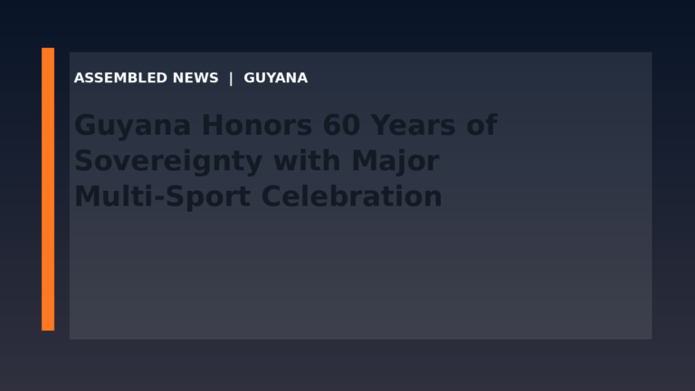Guyana Honors 60 Years of Sovereignty with Major Multi-Sport Celebration