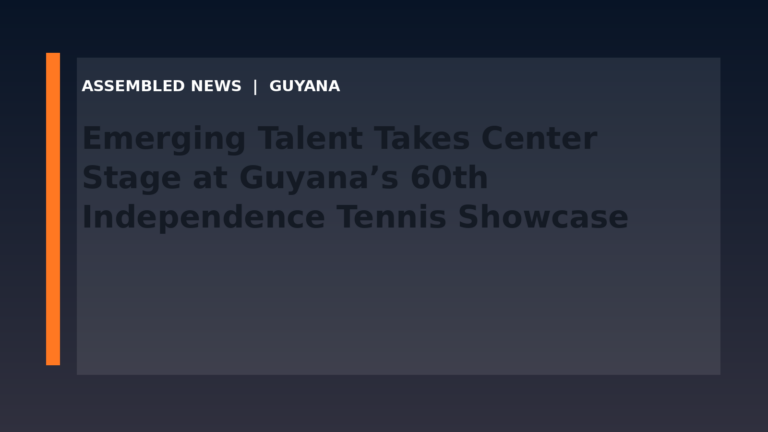 Emerging Talent Takes Center Stage at Guyana’s 60th Independence Tennis Showcase