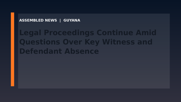 Legal Proceedings Continue Amid Questions Over Key Witness and Defendant Absence