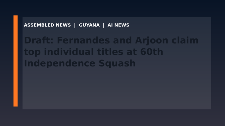 Draft: Fernandes and Arjoon claim top individual titles at 60th Independence Squash