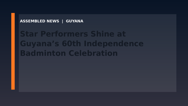 Star Performers Shine at Guyana’s 60th Independence Badminton Celebration