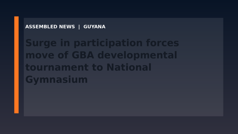 Surge in participation forces move of GBA developmental tournament to National Gymnasium