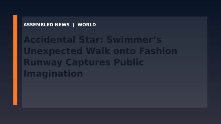 Accidental Star: Swimmer’s Unexpected Walk onto Fashion Runway Captures Public Imagination