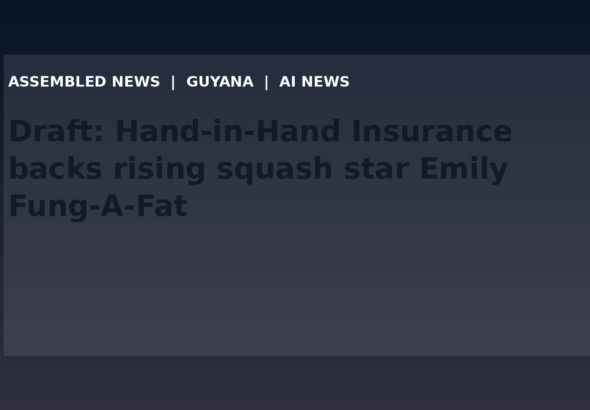 Draft: Hand-in-Hand Insurance backs rising squash star Emily Fung-A-Fat