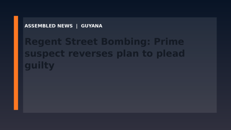 Regent Street Bombing: Prime suspect reverses plan to plead guilty