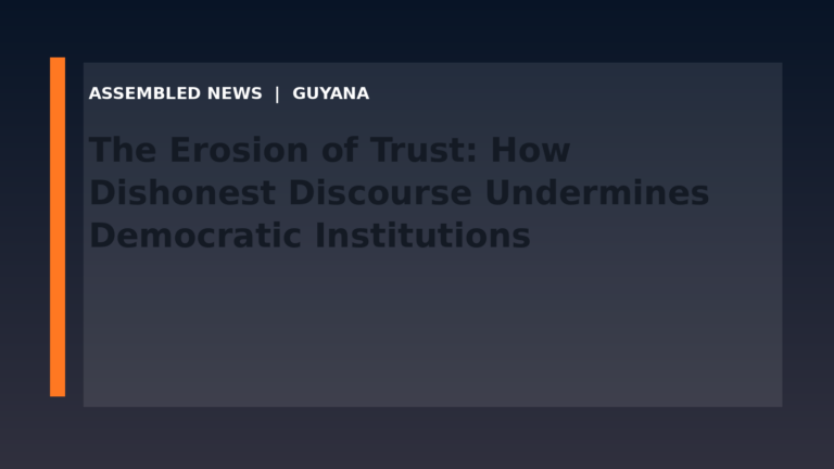 The Erosion of Trust: How Dishonest Discourse Undermines Democratic Institutions