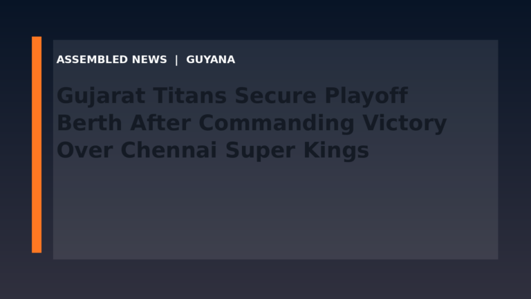 Gujarat Titans Secure Playoff Berth After Commanding Victory Over Chennai Super Kings