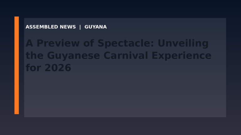 A Preview of Spectacle: Unveiling the Guyanese Carnival Experience for 2026