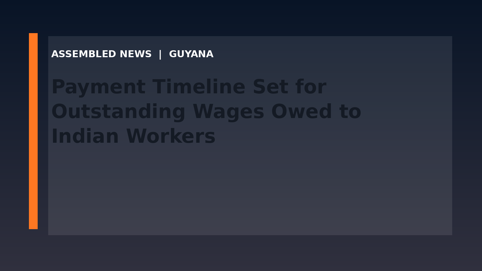 Payment Timeline Set for Outstanding Wages Owed to Indian Workers