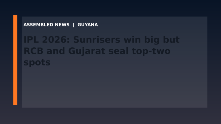 IPL 2026: Sunrisers win big but RCB and Gujarat seal top-two spots