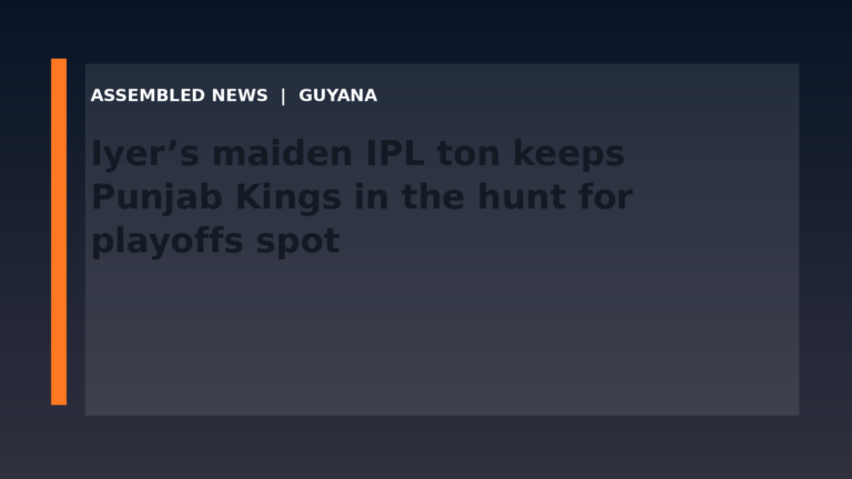Draft: Iyer’s maiden IPL ton keeps Punjab Kings in the hunt for playoffs spot
