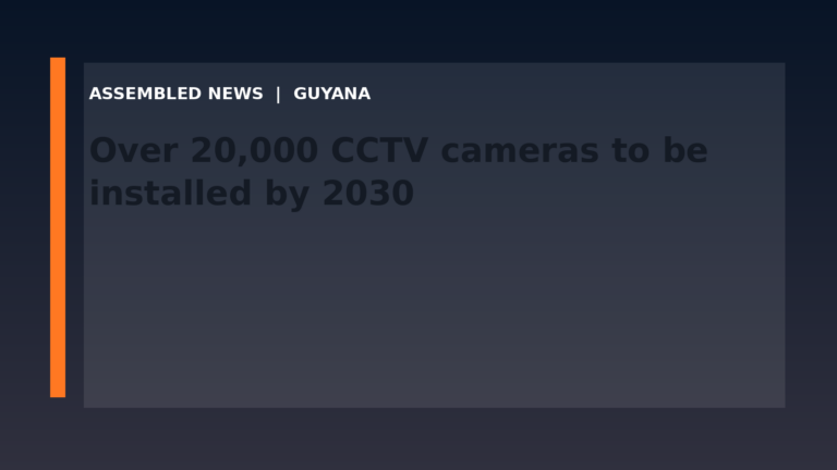 Draft: Over 20,000 CCTV cameras to be installed by 2030