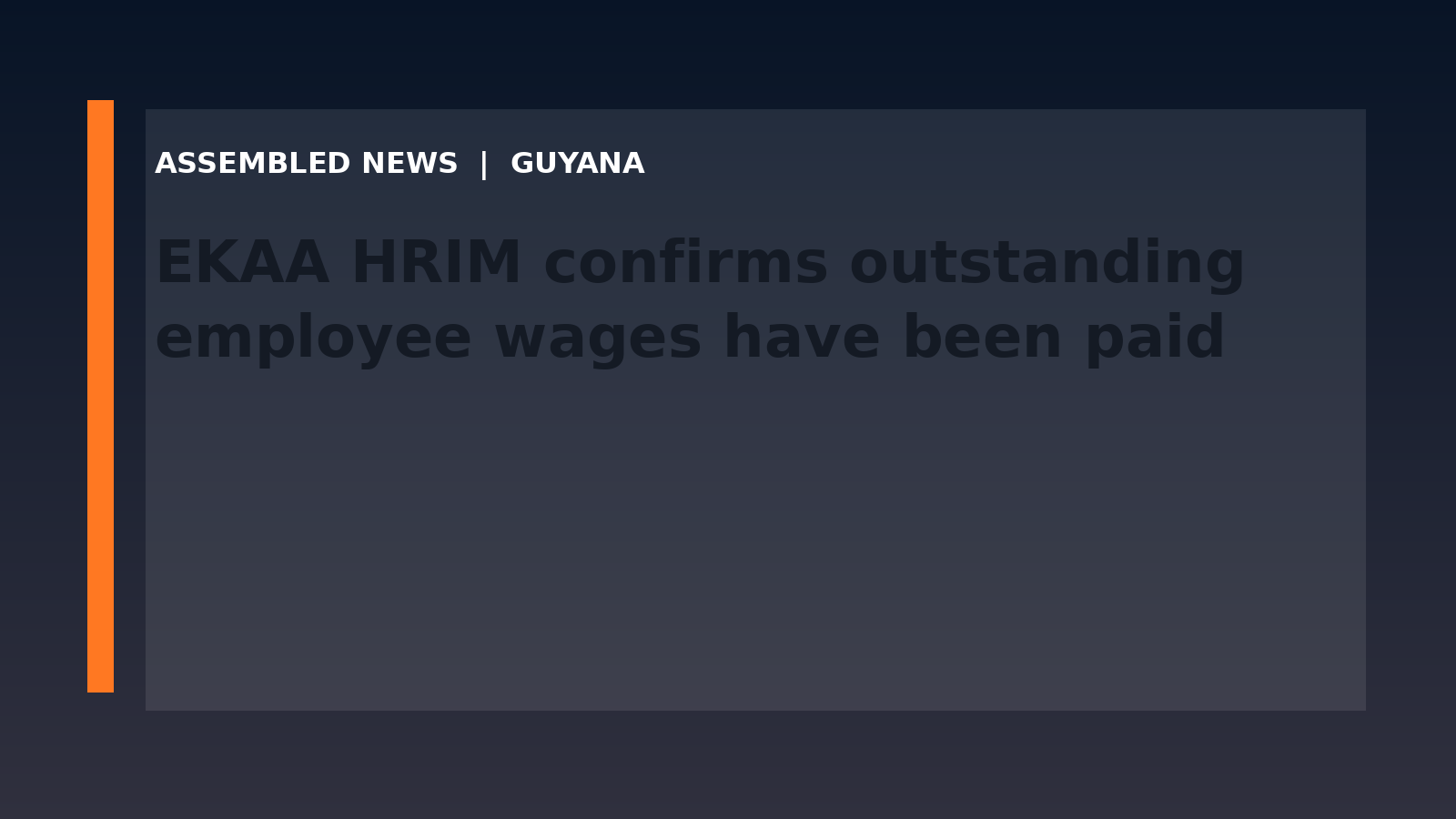Draft: EKAA HRIM confirms outstanding employee wages have been paid