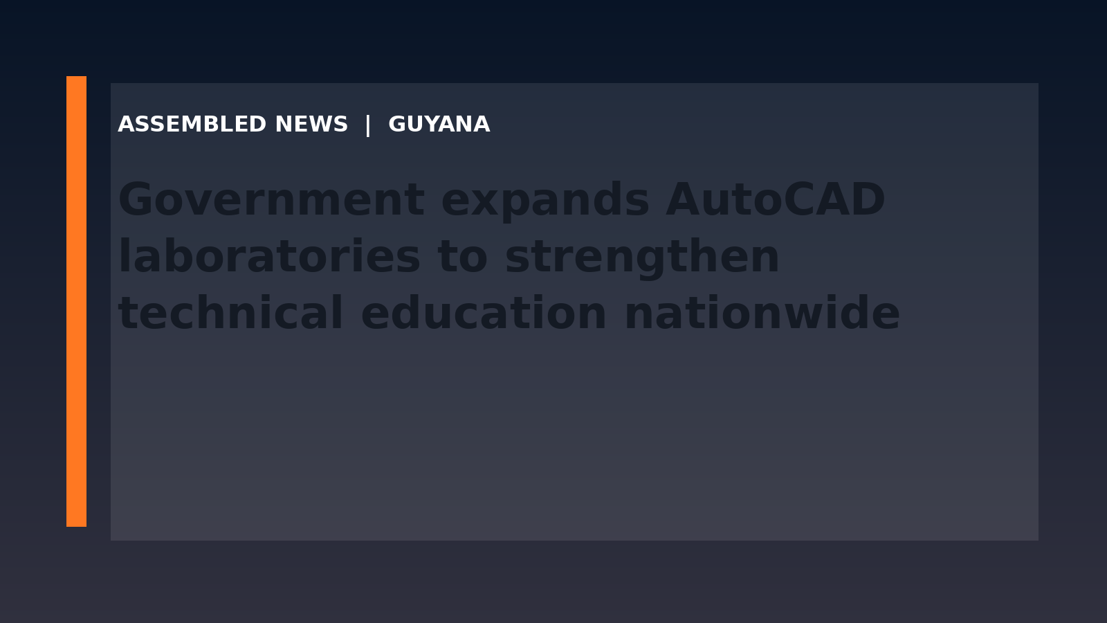 Draft: Government expands AutoCAD laboratories to strengthen technical education nationwide