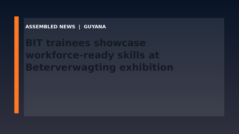 Draft: BIT trainees showcase workforce-ready skills at Beterverwagting exhibition